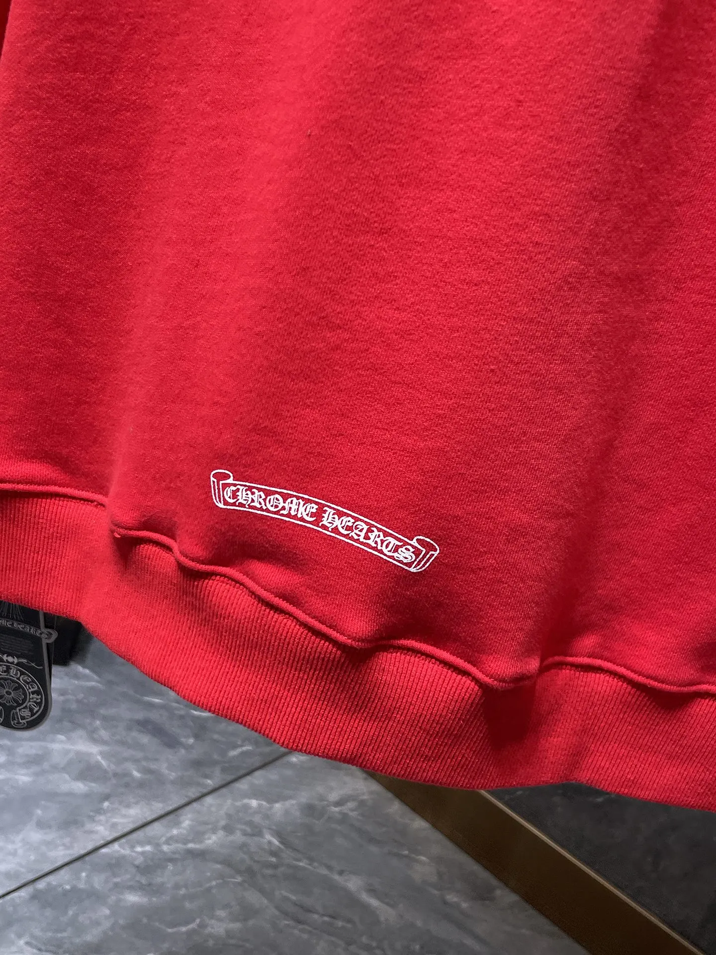 P250 Chrome Hearts Autumn and Winter 2025 Counter synchronization ❤️Details of the same style Chrome Hearts limited online hooded sweatshirt Improved customized version 1:1 high-gram weight high-quality fabric Recommended color: red Black Size: S, M, L, XL